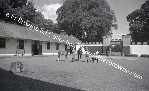 KILLEEN CASTLE   STABLE YARD  LORD AND LADY FINGAL